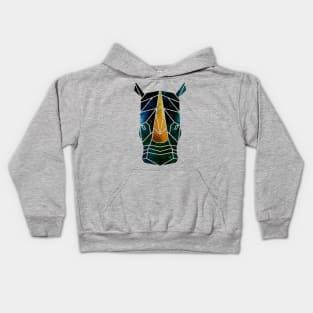 Geometric Rhino Kids Hoodie